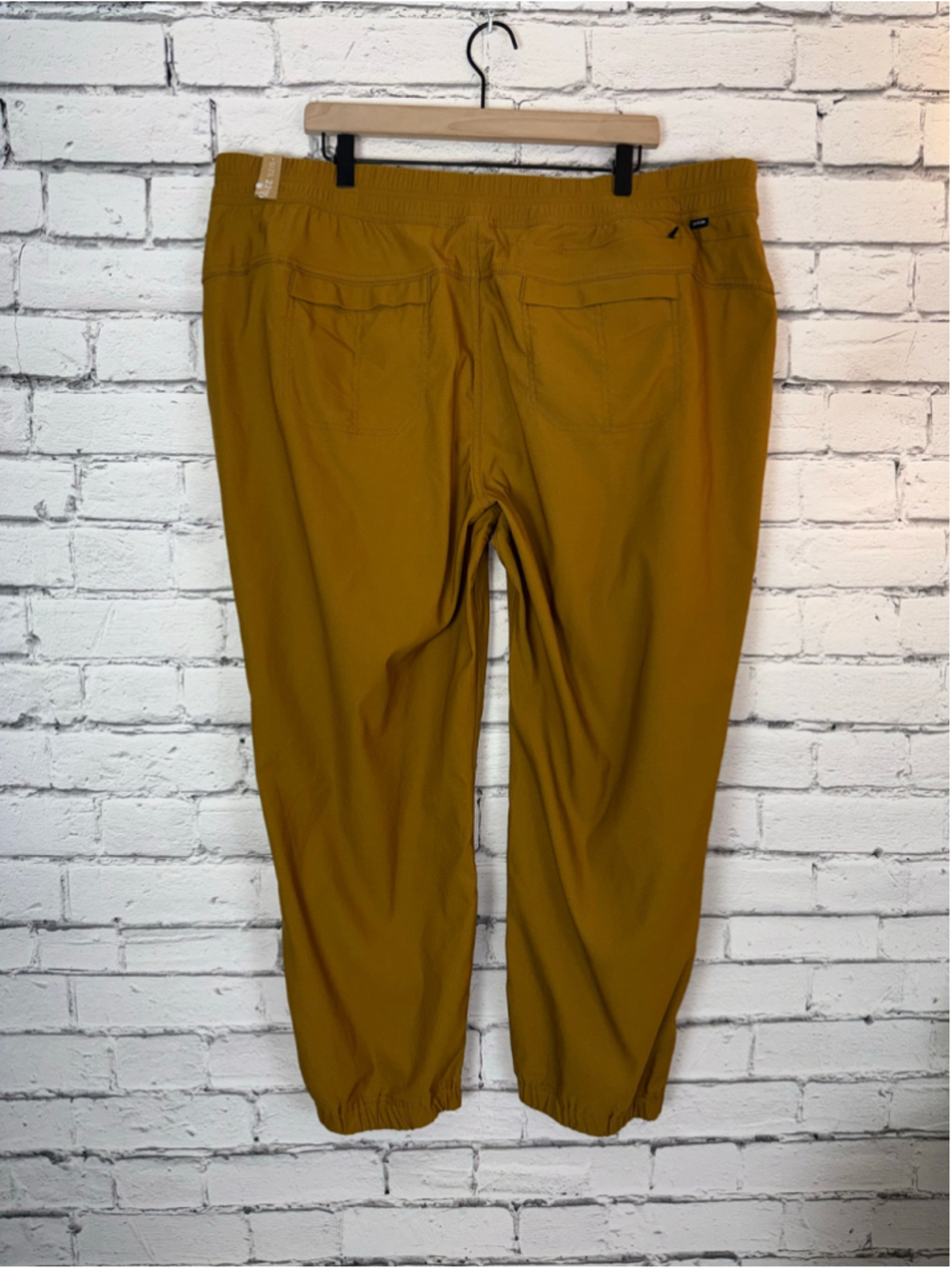 Women's Prana Joggers size 22W Mustard Yellow Athletic Pants E Waist Jogger Plus - Picture 10 of 16